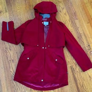 Nautical Burgundy Rain Coat